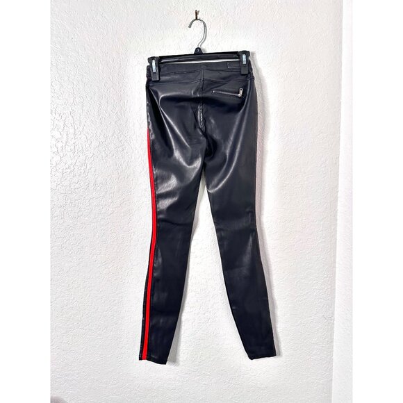 BlankNYC Vegan Womens Leather Black Pull on Pants Size 24 Skinny Leg NWT - Picture 4 of 9